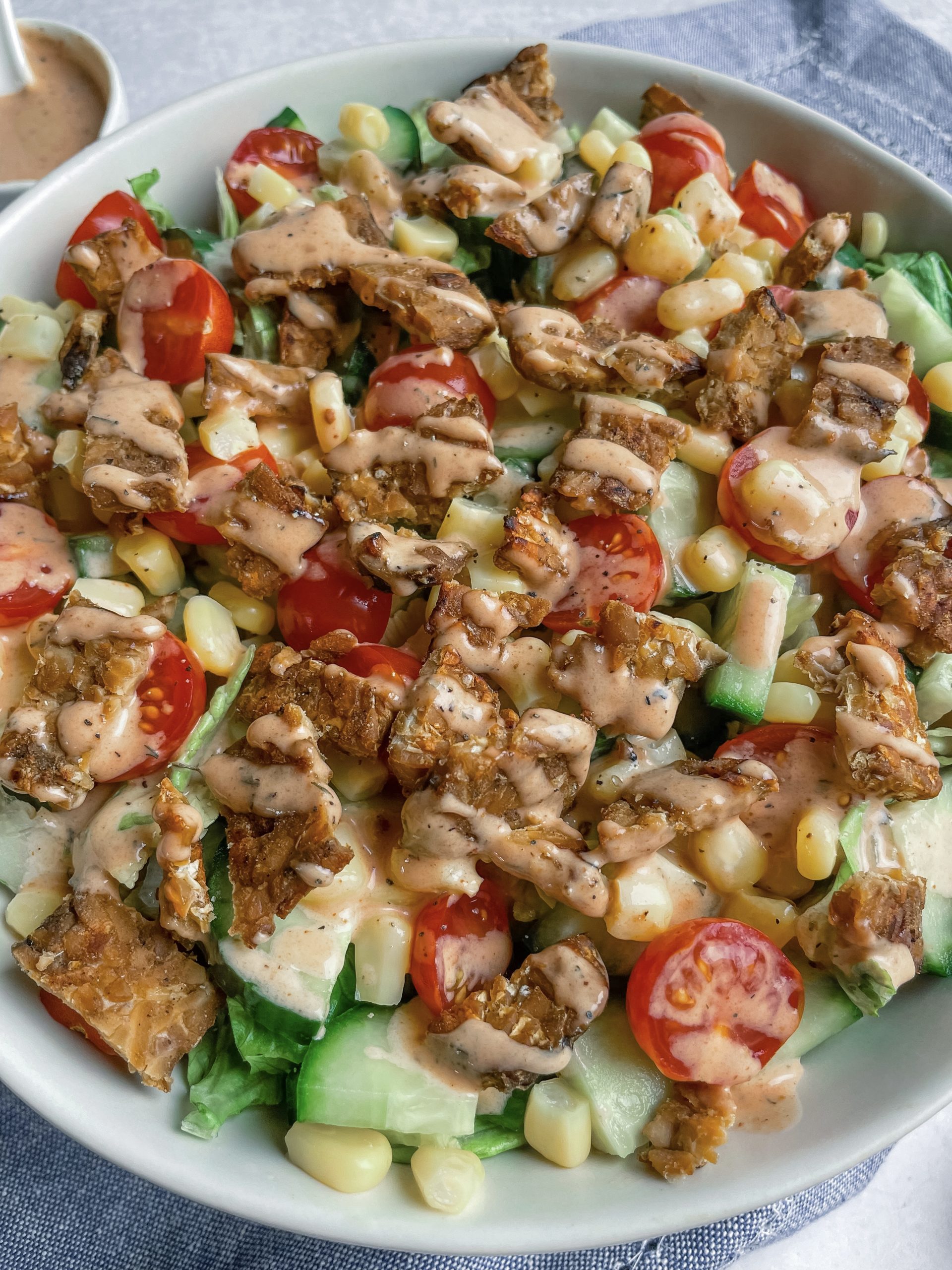 BBQ Ranch Salad - Cookinwithhalle